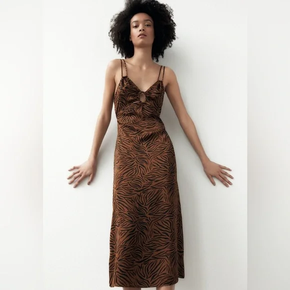 ZARA ANIMAL PRINT DRESS
BLACK - Picture 2 of 7